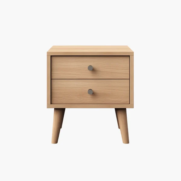 product-13 Modern 2-Drawer Wooden Nightstand
