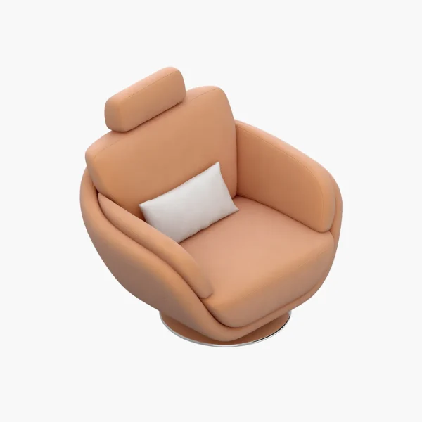 product-17_5 Luxury Swivel Lounge Chair with Adjustable Headrest