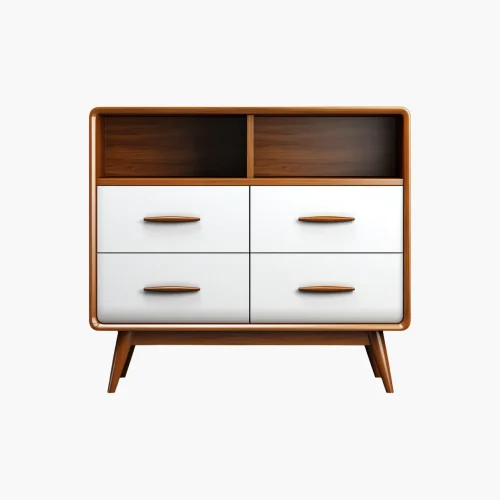 Modern 4-Drawer Storage Cabinet
