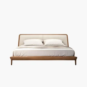 product-43 Modern Upholstered Wooden Bed