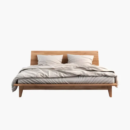 Modern Solid Wood Platform Bed