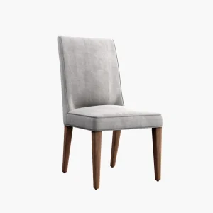 Modern Upholstered Accent Chair with Wooden Legs